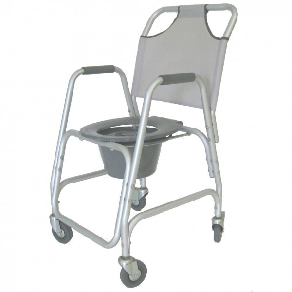 Cadeira de Rodas c/Sanitário e Apoio de Costas