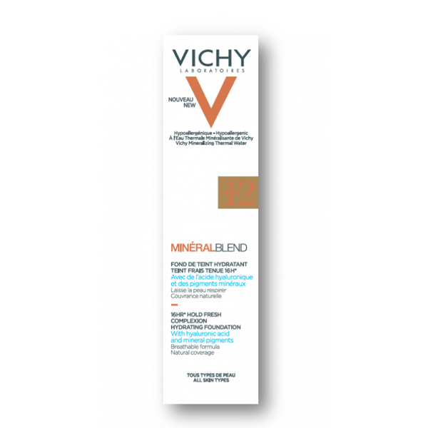 Vichy Minralblend Fond de Teint Hidratante Fixao Fresca 16H - Tom Sienna 12