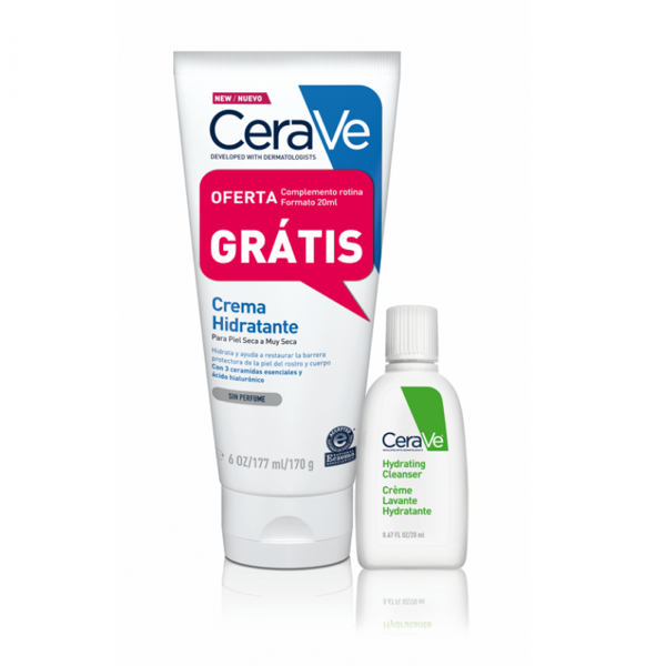 CeraVe Kit Descobertas Moisturizing Creme Hidratante Diário c/ Oferta Creme de Limpeza Hidratante