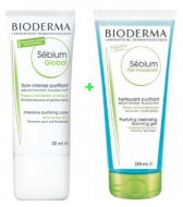 Bioderma Sébium Global Pack Creme oferta Gel Moussant 30+200ml