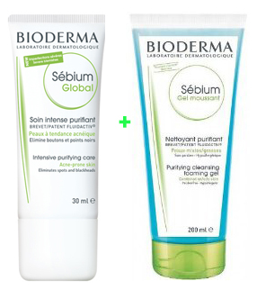 Bioderma Sbium Global Pack Creme oferta Gel Moussant 30+200ml