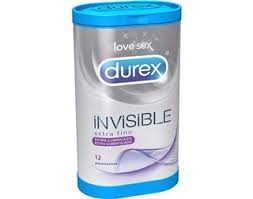 Durex Invisible Extra Lubrificado Preservativos 12unidades