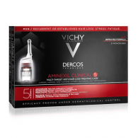 Vichy Dercos Aminexil Clinical 5 Ampolas Tratamento Antiqueda Homem 21 Unidades
