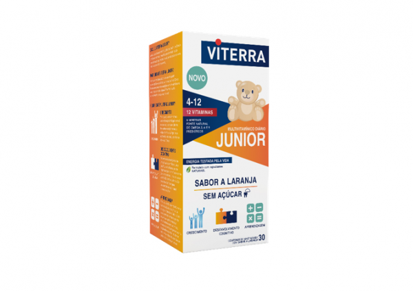 Viterra Jnior 30 Comprimidos Mastigveis Laranja