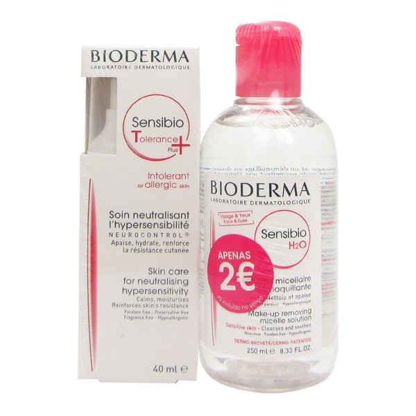 Bioderma Sensibio Pack Tolerance+ + H2O Água Micelar