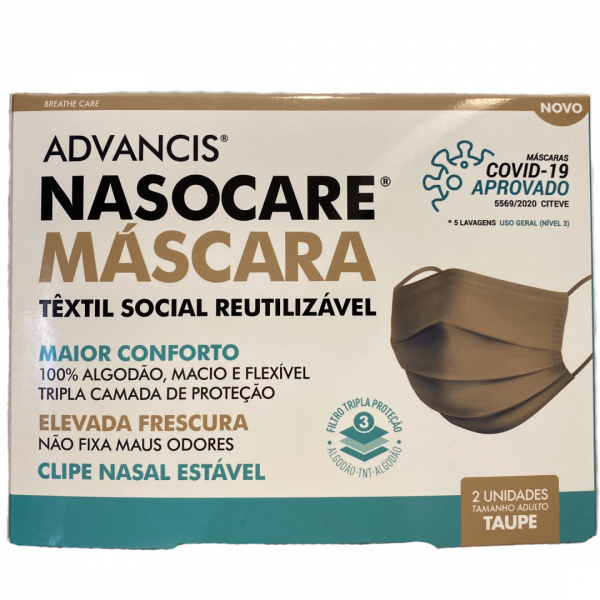 Advancis Nasocare Mascara Social R 5569 Ad Taupe X2