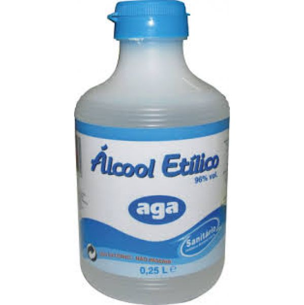Alcool 96º Alcool 250 Ml Aga