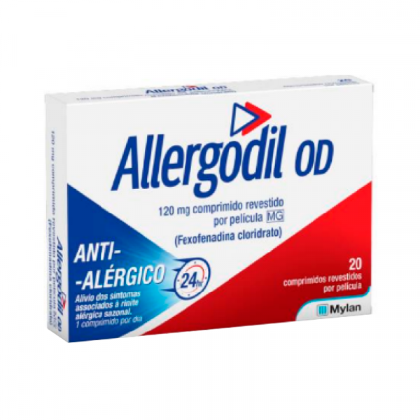 Allergodil OD MG, 120 mg Blister 20 Unidade(s) Comp revest pelic