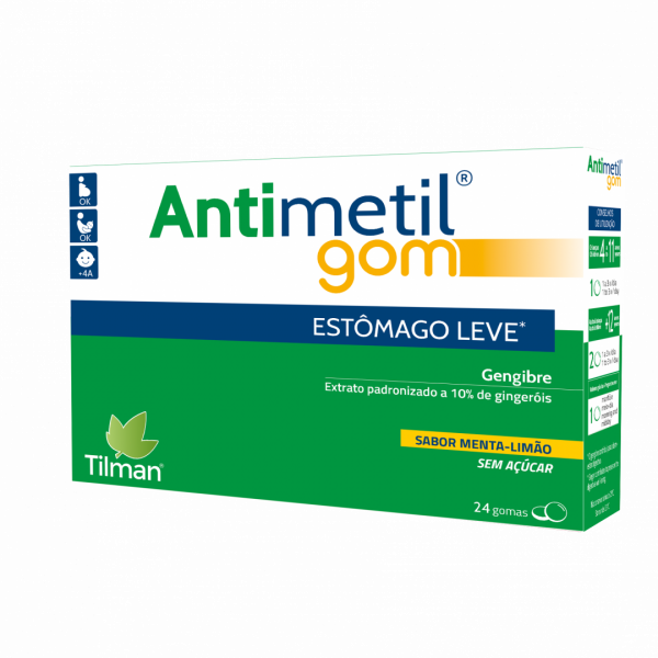 Antimetil  Gomas s/Ac Menta-LimãoX24