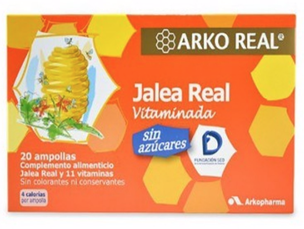 Arko Real Geleia Real Vitaminada s/ Açúcar 20 ampolas
