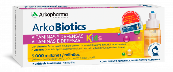 Arkobiotics Vitaminas Defesas Kids 10mlx7 sol