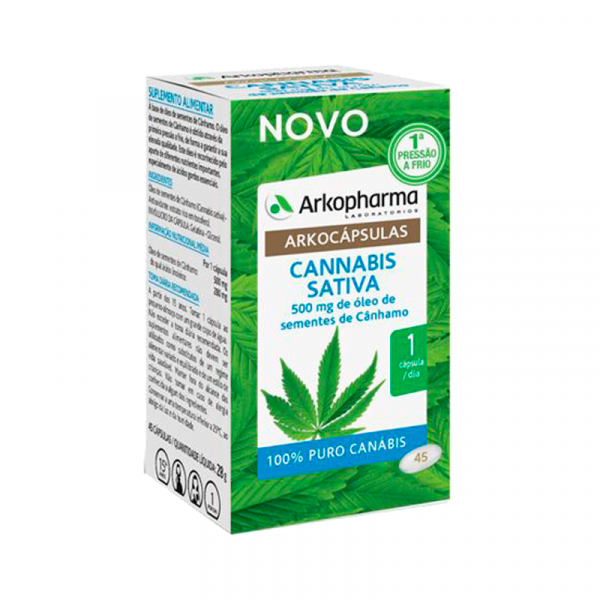 Arkocapsulas Cannabis Sativa X45