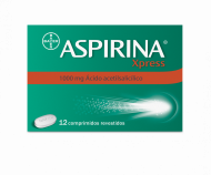 Aspirina Xpress, 1000 mg Fita termossoldada 12 Unidade(s) Comp revest