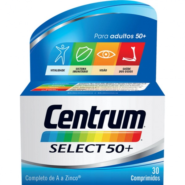 Centrum Select 50+ Comprimidos Revestidos 30 Unidades