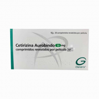 Cetirizina Aurobindo MG, 10 mg x 20 comp rev