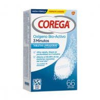 Corega Oxigénio Bio-Ativo Pastilhas Limpeza X66