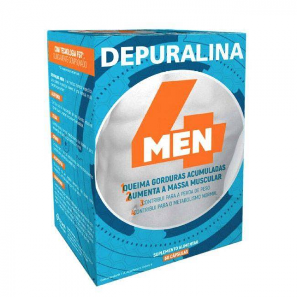Depuralina 4 Men Cpsulas Queima-Gorduras 60 Cpsulas