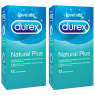 Durex Natural Plus Preservativos 12 + 12 Unidades