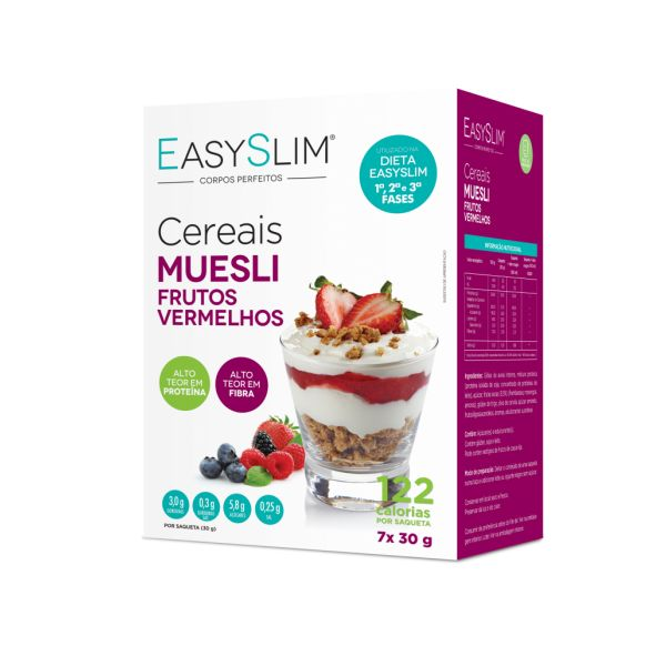Easyslim Cereais Muesli Frutos Vermelhos 30gx7