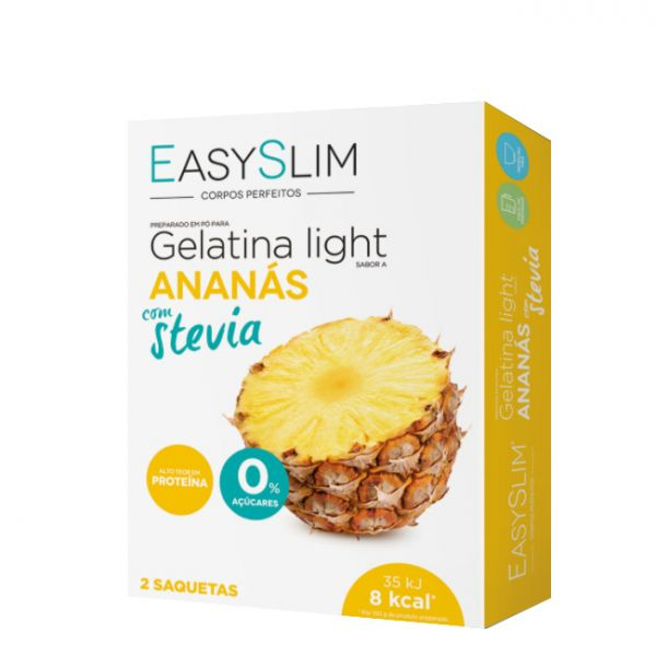 Easyslim Gelatina Lg Ananas Stevia Saq X2