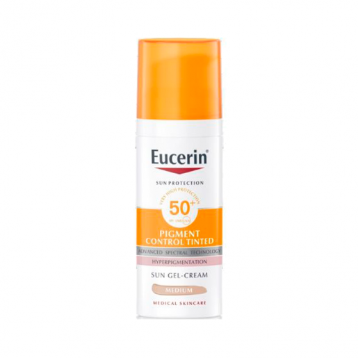 Eucerin Sun Pigment Control Tinted Gel-Creme SPF50+ Tom Mdio 50ml