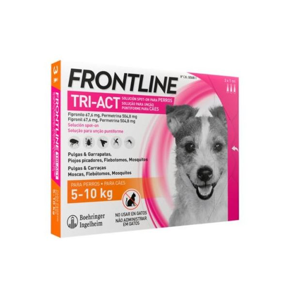 Frontline Tri-Act S Sol Cao 5-10kg 3x1ml