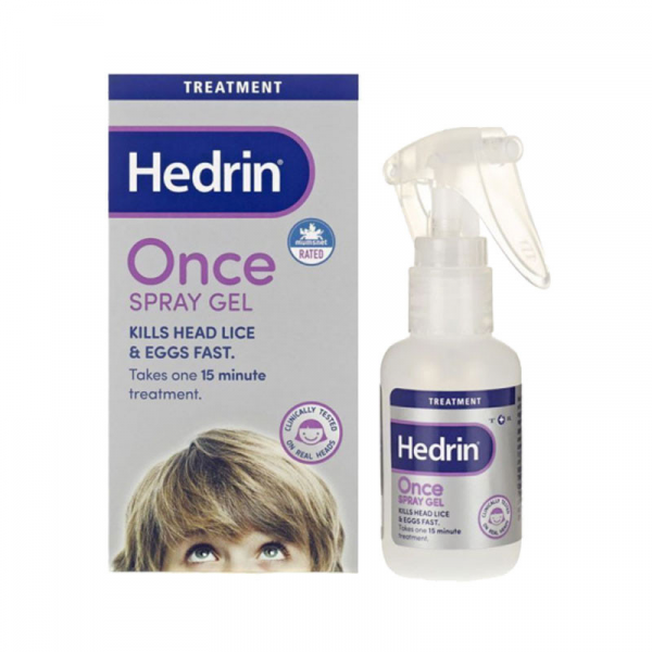 Hedrin Once Spray Gel 100Ml