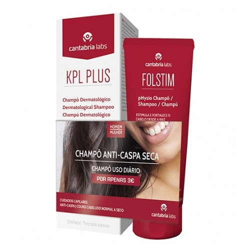KPL Plus Champ dermatolgico anticaspa 200 ml + Folstim pHysio Champ 200 ml 