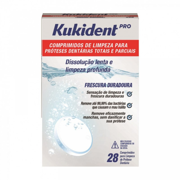 Kukident Pro Comprimidos Limpeza Prtese Dentria