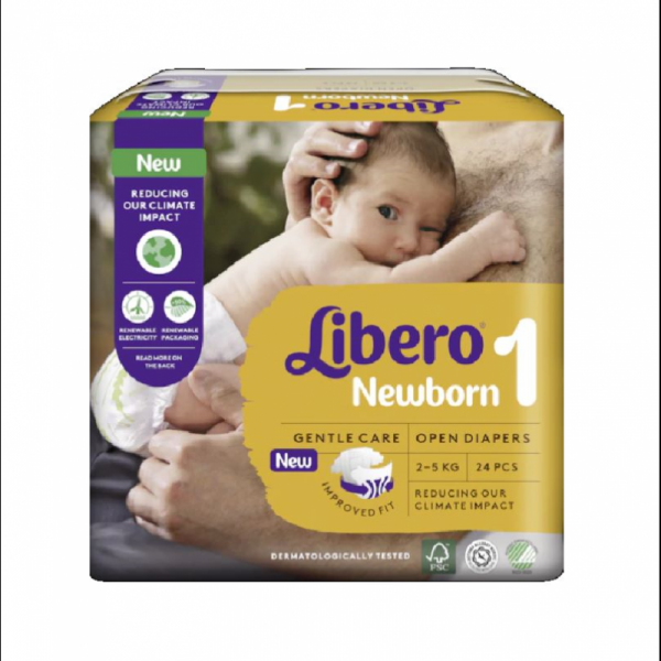 Libero Newborn 1 Fralda 2-5Kg X24