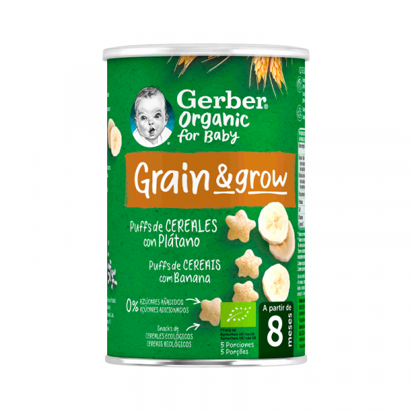 Nestl Gerber Bio NutriPuffs Banana 35G 8M+