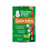 Nestlé Gerber Bio NutriPuffs Framboesa 35G 8M+
