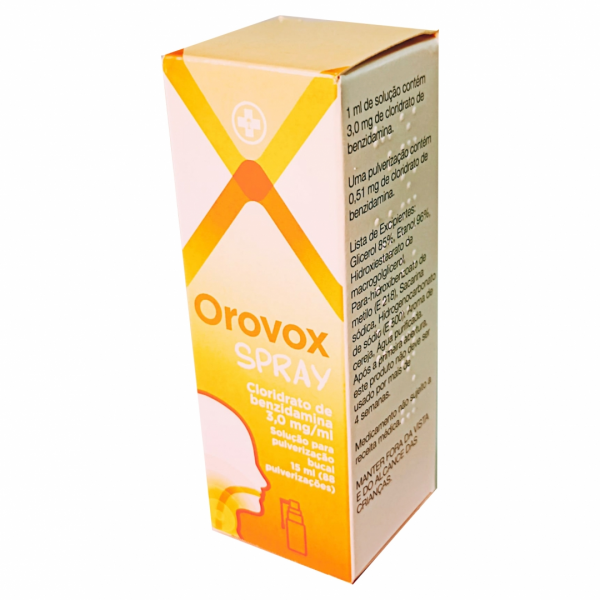 Orovox Spray Sol Pulverizaao Bucal 3 Mg/Ml 15Ml