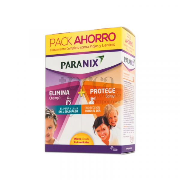 Paranix Champ de tratamento com pente 200 ml + Spray para ambiente 225 ml 