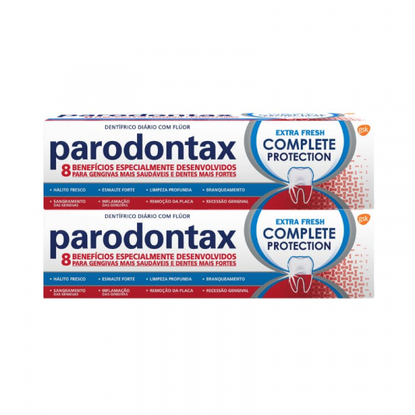Parodontax Complete Protection Duo Pasta dentfrica extra fresh 2 x 75 ml com Desconto de 50% na 2 Embalagem