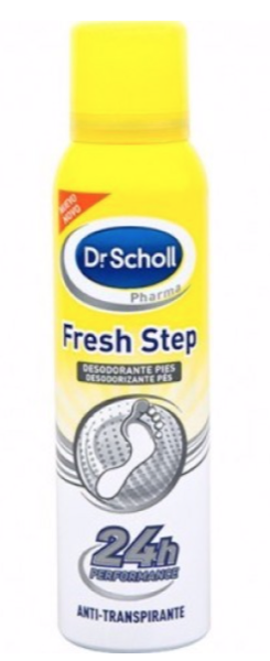Scholl Fresh Step Deo Pes Anti-Transp 150 mL