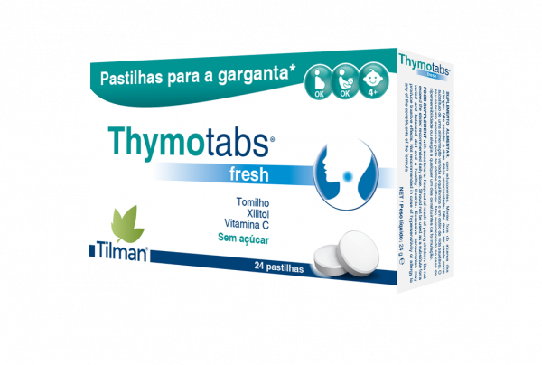 Thymotabs Fresh Pastilhas Garganta X24