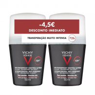 Vichy Homme Duo Desodorizante controlo extremo 72h 2 x 50 ml com Desconto de 4,5€