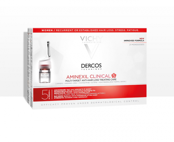 Dercos Aminexil Clinical 5 - Mulher 12 Monodoses